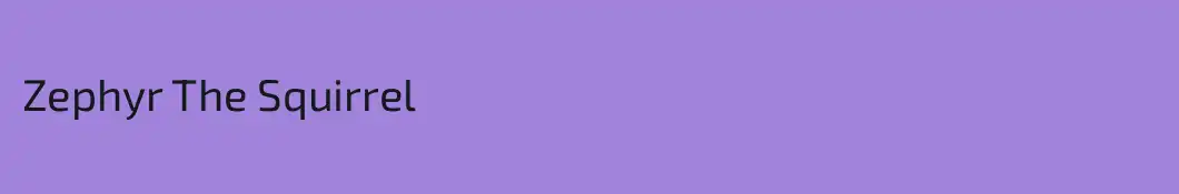Zephyr The Squirrel
